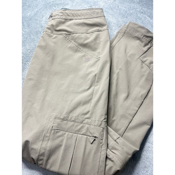 Mountain Hardwear Convertible Hiking Pants Outdoor Zip‎ Off Beige Size 8/32 - Picture 1 of 9